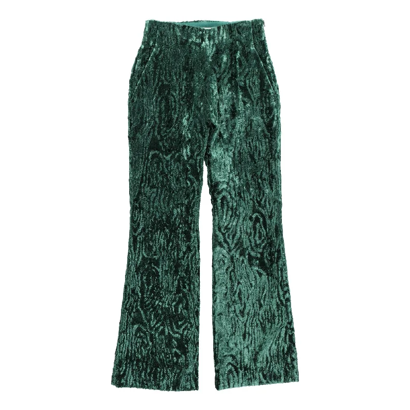 【20%OFF】BELPER  VELVET PANTS（GREEN） Casual Drawstring Pants