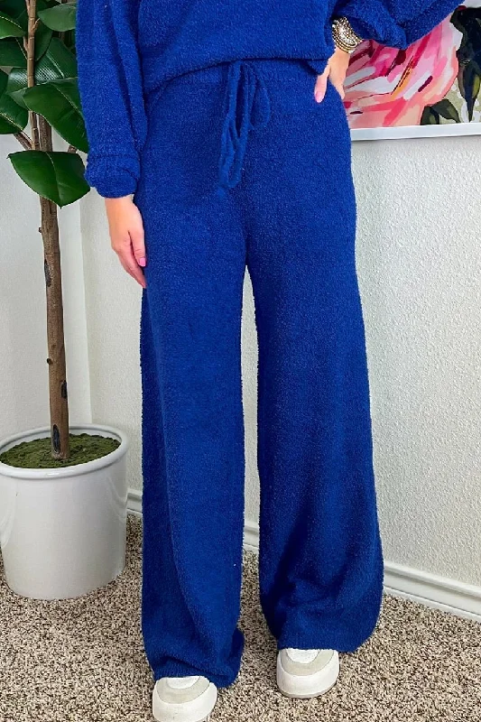 Cold Weather Pants - Blue Cozy Jogger Leggings