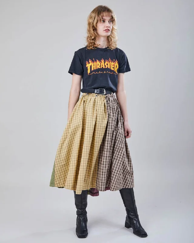 Rokit Originals RonnIe Skirt - M leather skirt sleek