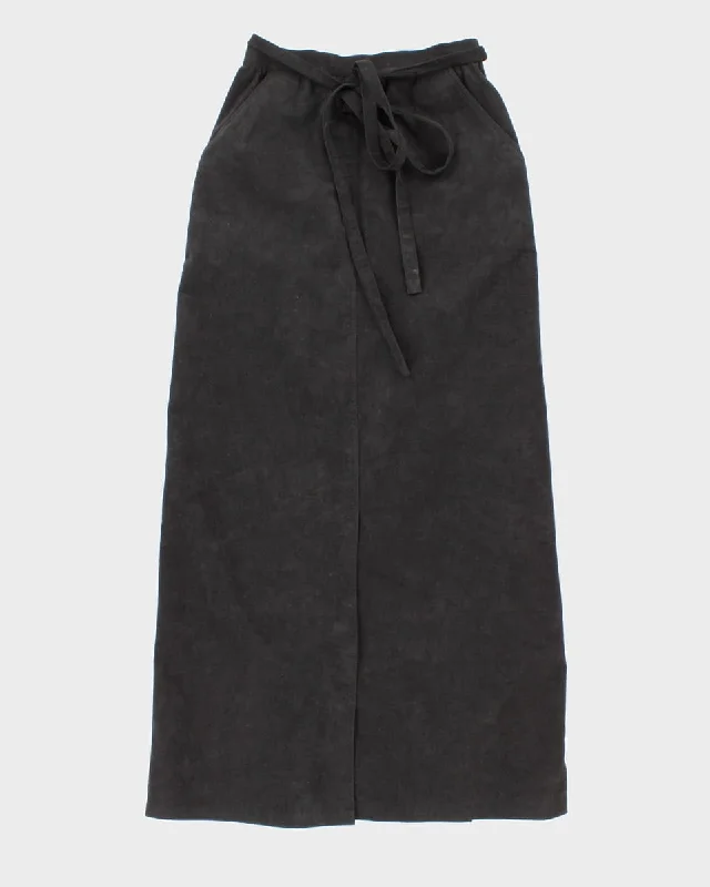 Vintage Brodkin Ultrasuede Wrap Skirt - M silk skirt elegant