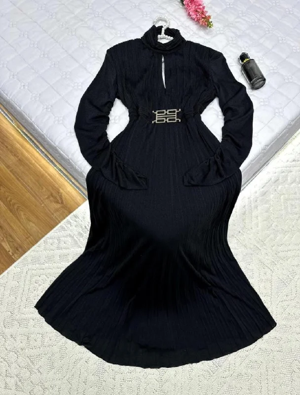 Women Spring New Deep V-neck Belted High Waist Maxi Evening Dress 141013 Tunics Luxurious premium Women Spring New Deep V-neck Belted High Waist Maxi Evening Dress 141013 Tunics Luxurious premium