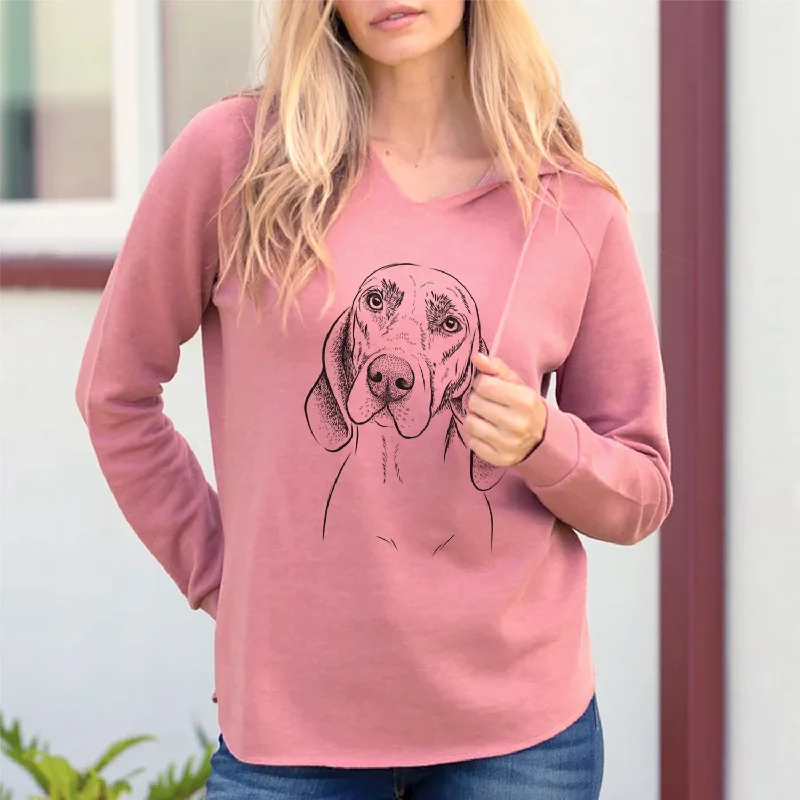 Bare Norman the Plott Hound - Cali Wave Hooded Sweatshirt Hoodie with Color Block Contrast Stylish