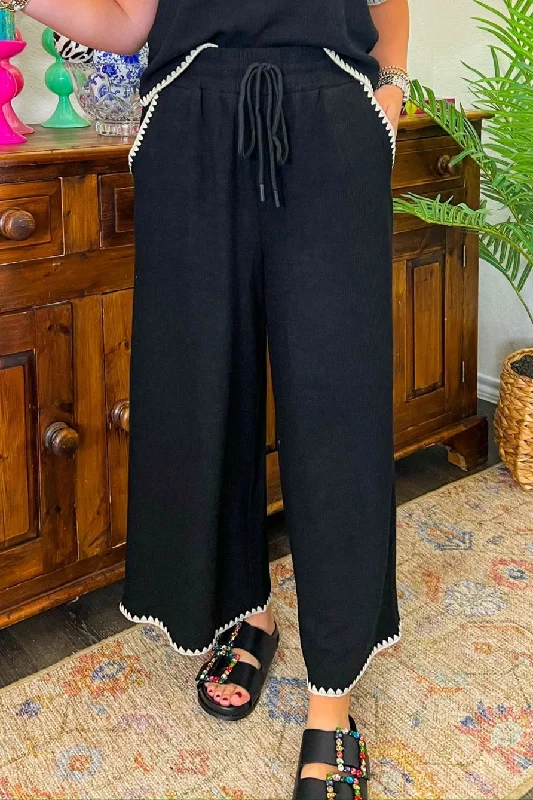 Found A Way Pants - Black Soft Stretch Pants