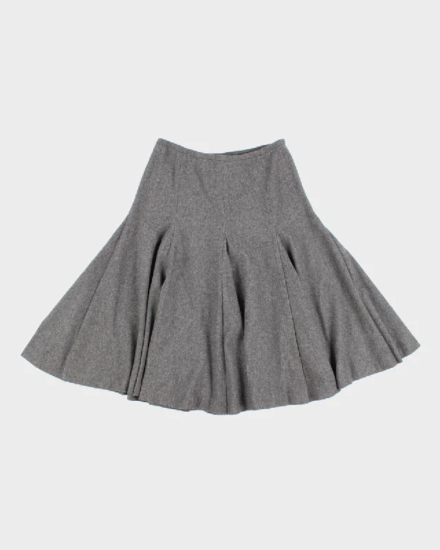 Vintage MaxMara Wool Blend Skirt - W:32 silk skirt luxurious