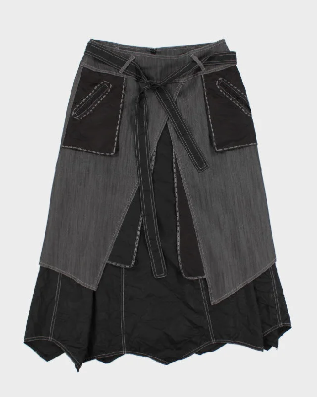 Y2k Tricotto Skirt - S wool skirt warm
