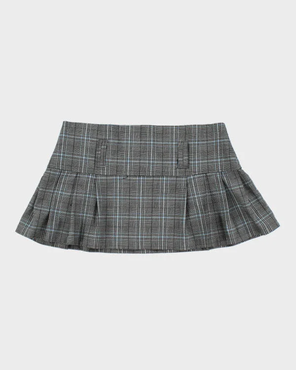 Y2k 00s Digital Clothing Plaid Mini Skirt - M cashmere skirt soft