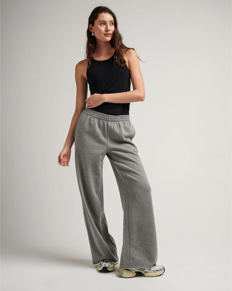 Richer Poorer Recycled Fleece Wide Leg Pant Casual Plaid Pants