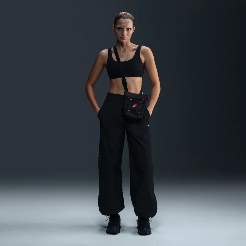 WMNS Nike Sportswear Pants "Black" Chic Faux Leather Pants