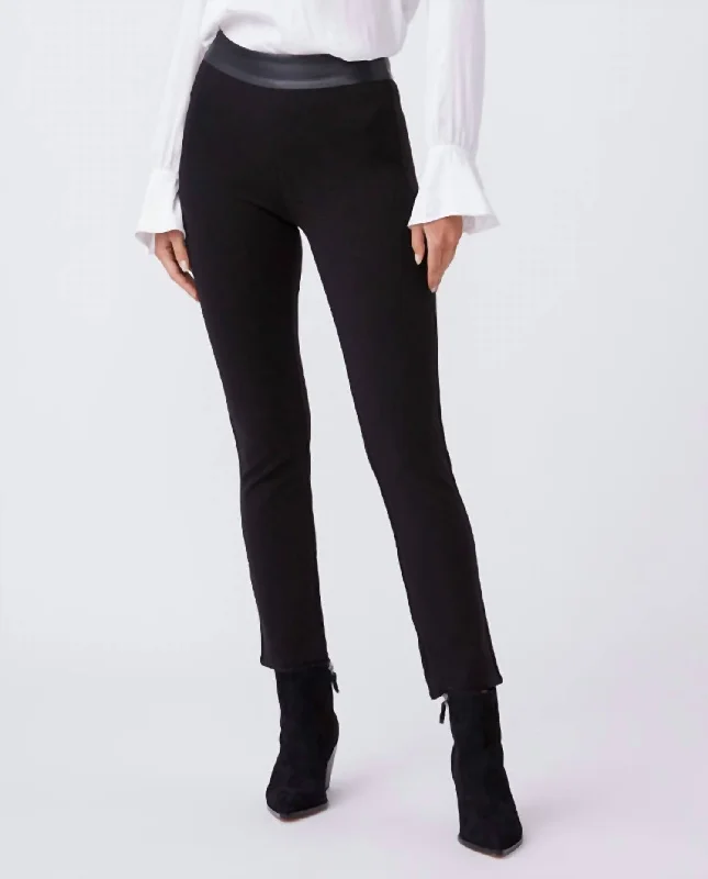 Camilla Ponte Pant In Black Stylish Elastic Waist Pants
