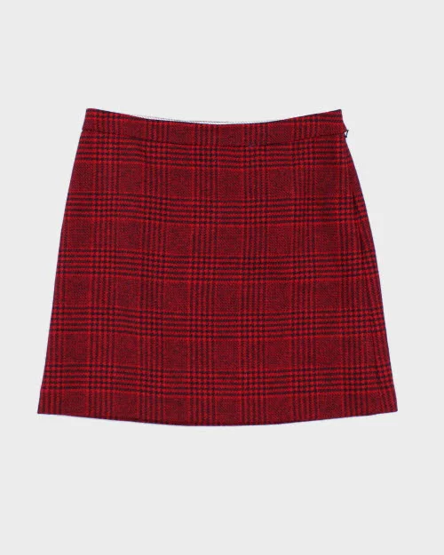 Brooke Brothers Wool Skirt - M floral skirt print