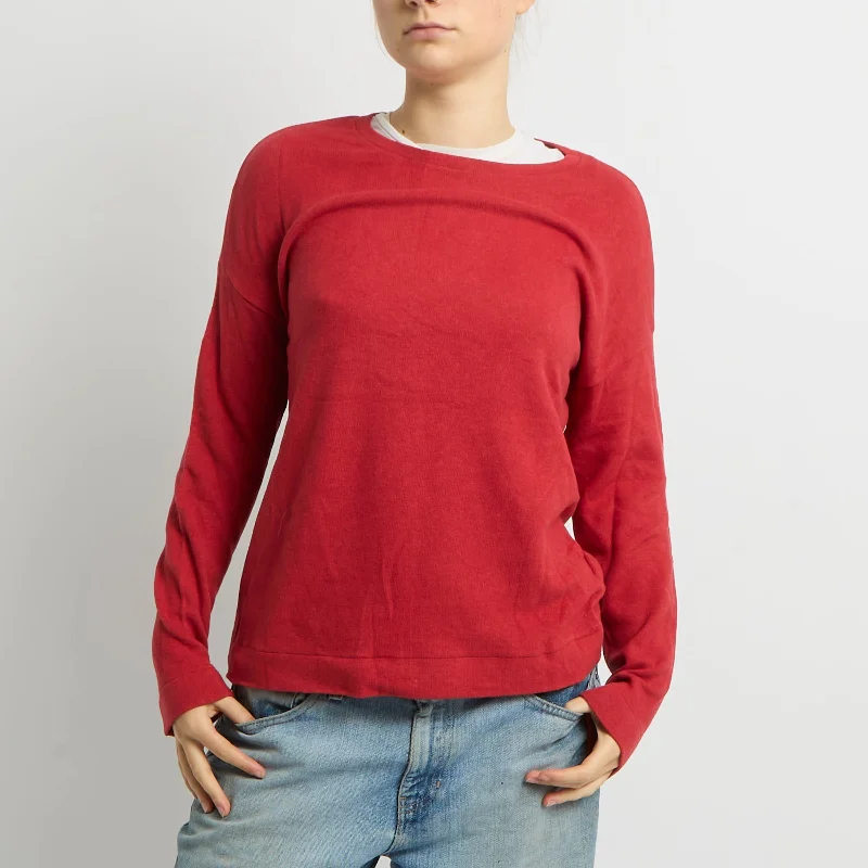 United Colors Of Benetton Knitted Sweatshirt - UK 10 Hoodie Jacket Zipper Layering