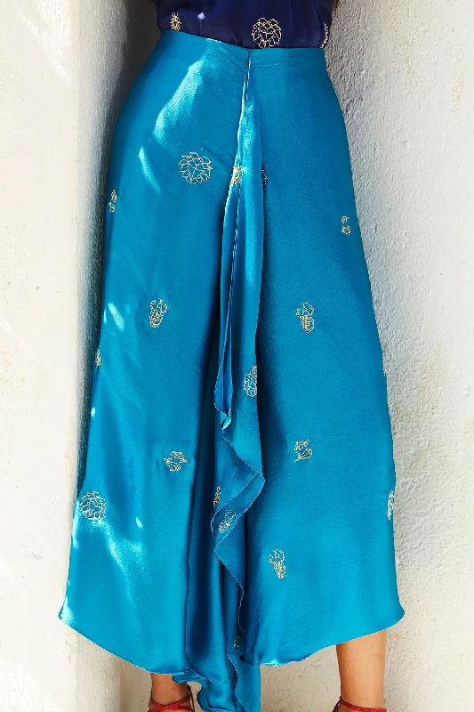 TARA SILK SKIRT high waist skirt