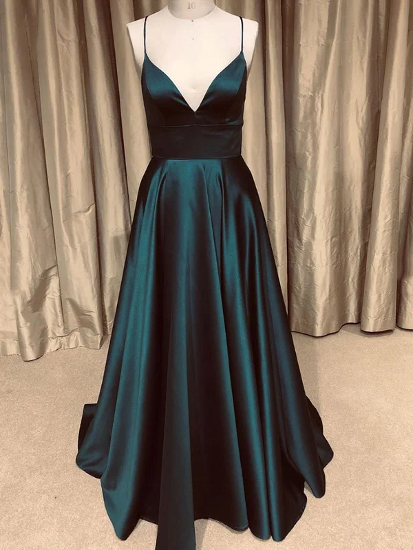 A Line V Neck Green/Blue Backless Long Prom Dresses, V Neck Backless Green/Blue Formal Graduation Evening Dresses Tunics Leisure comfortable A Line V Neck Green/Blue Backless Long Prom Dresses, V Neck Backless Green/Blue Formal Graduation Evening Dresses Tunics Leisure comfortable