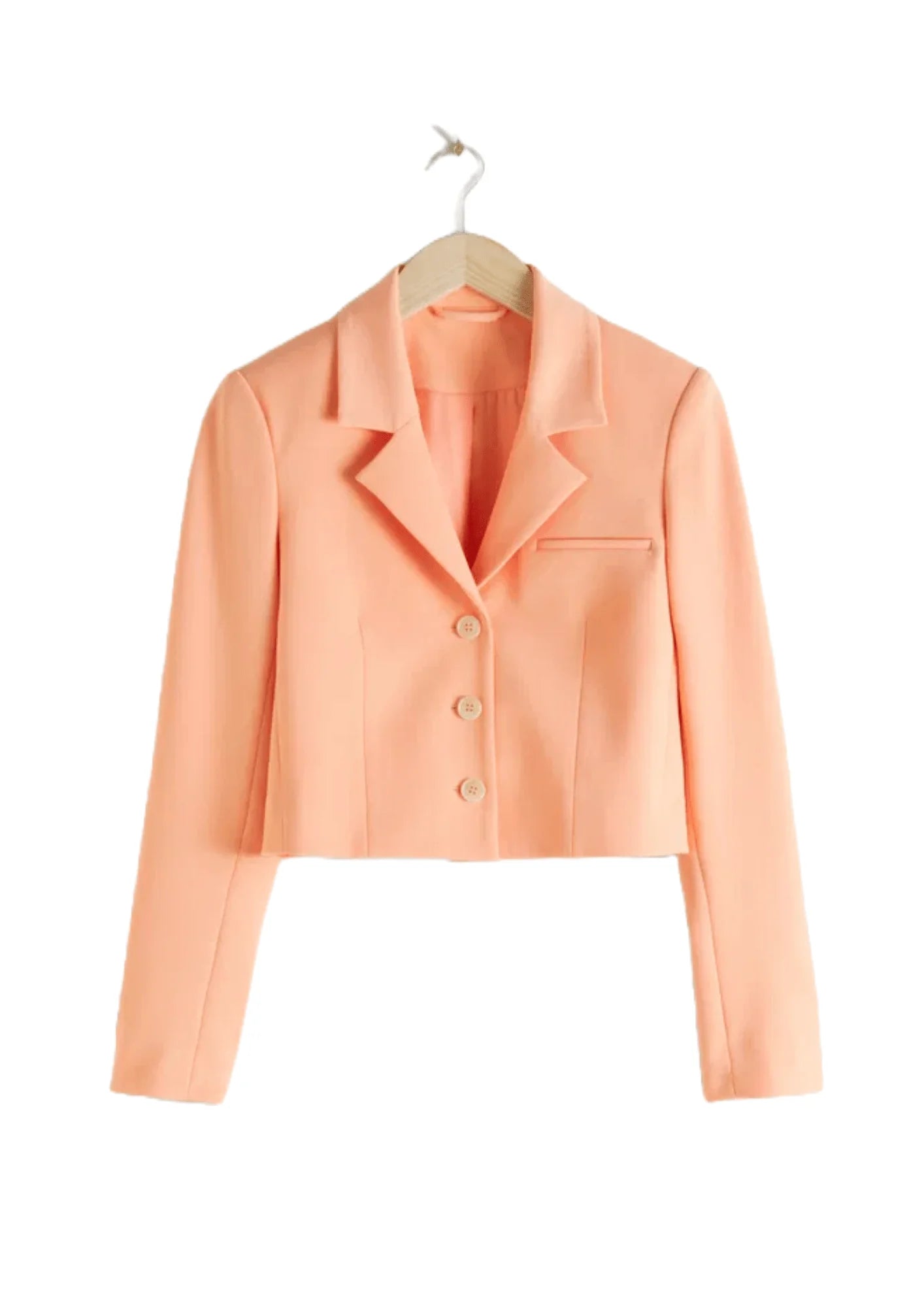 ORANGE CROPPED TAILORED BLAZER Women's Trendy Jacket
