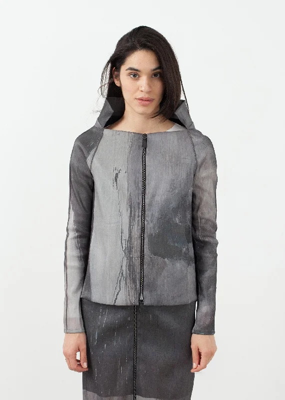 Dixi Jacket Zippered Front Buttoned Front Snap Front