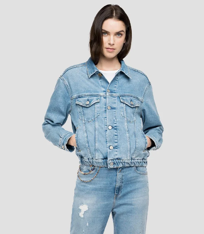 Replay W7703 Denim Jacket Quilted Jacket Puffer Jacket Insulated Jacket