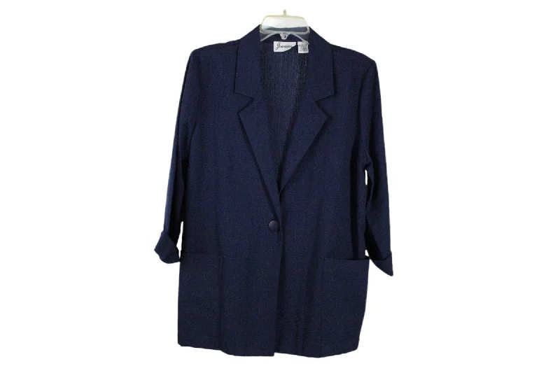 Joanna Navy Blue Blazer | S Milan Custom Blazer