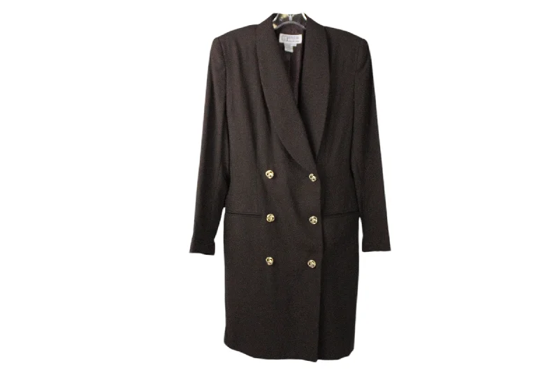 Vintage Atrium Brown Blazer Dress | 6 Women's Professional Jacket
