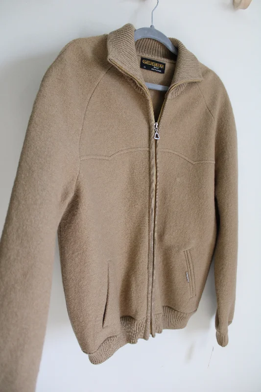 NEW Geiger Tyrol Tan Wool Jacket | 54 Insulated Jacket Fitted Jacket Loose Jacket