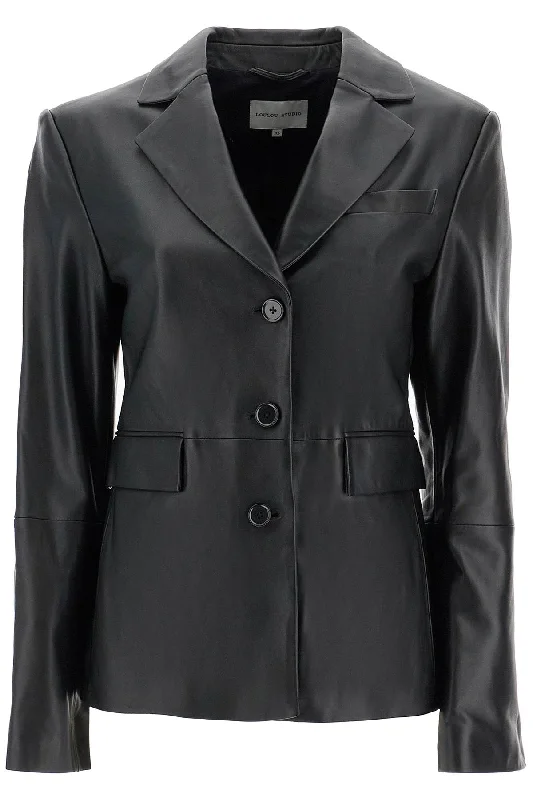 Aldo Leather Blazer Women's Vintage Suit