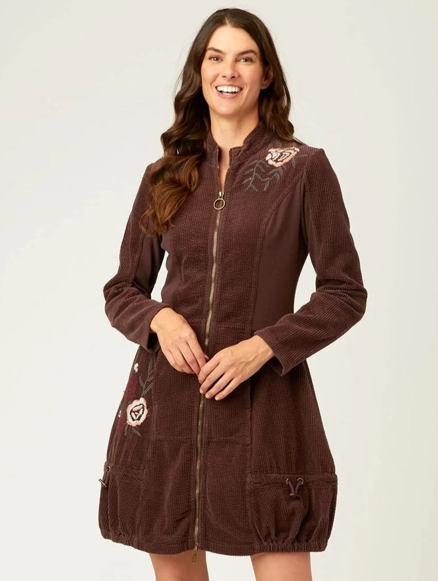 Chapman jacket dress in belge Tiered Jacket Buttoned Jacket Zippered Jacket