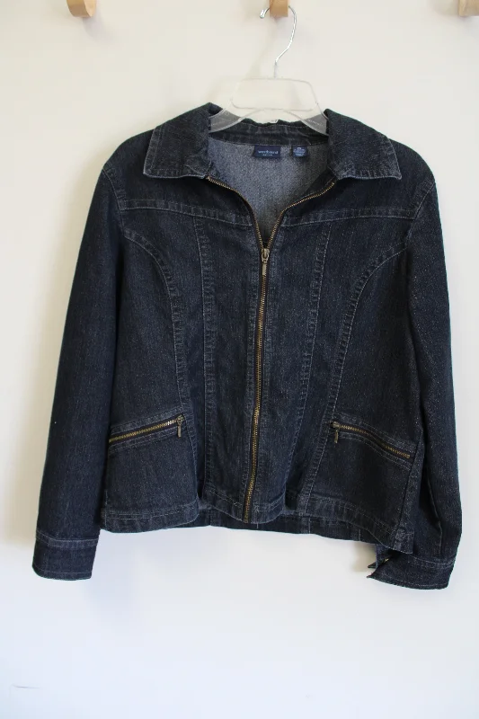 Westbound Denim Jacket | S Petite Welt Pockets Slit Pockets Flap Pockets