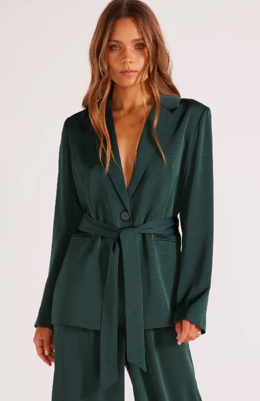 MINKPINK - Erin Belted Blazer Women's Vintage Suit