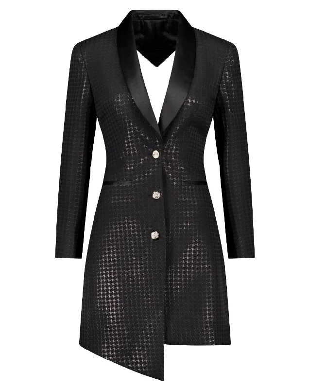 The Elle Backless Diamanté Blazer Dress Women's Business Blazer