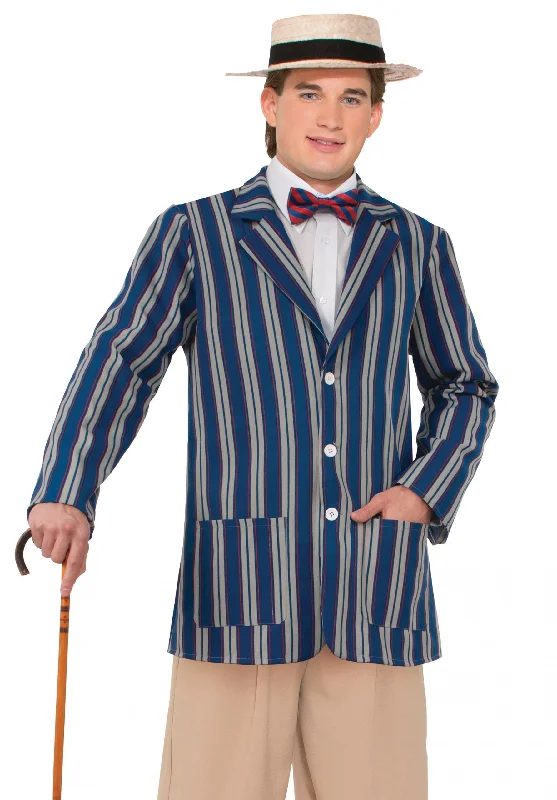 Boater Jacket Costume Mens Rowing Suit Appliqued Jacket Beaded Jacket Sequined Jacket