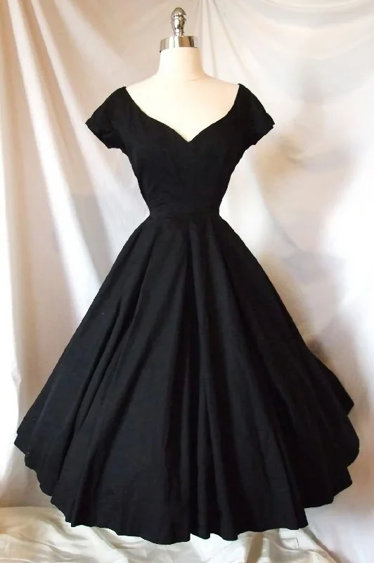 A Line Black Satin Cocktail Party Dresses, Homecoming Dress Tunics Trousers formal