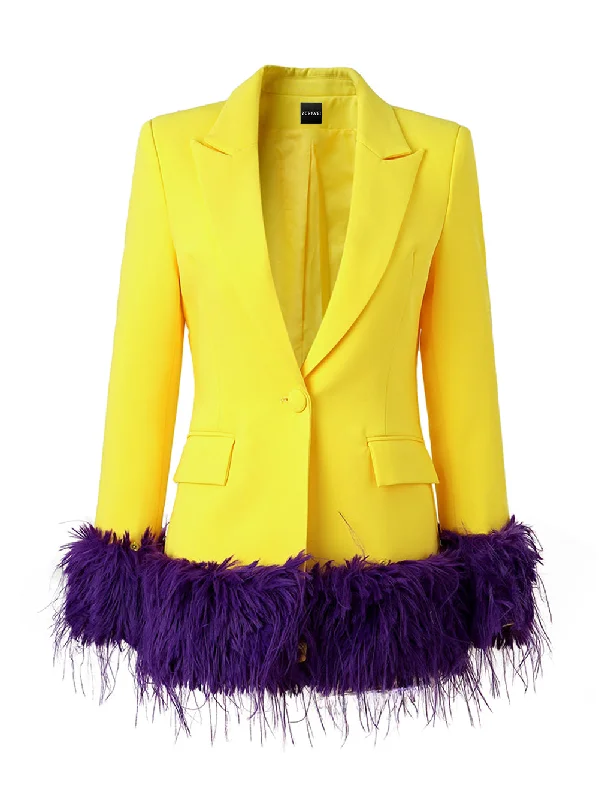 ORLA Blazer Feathers Dress Women's Custom Jacket