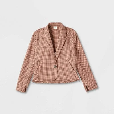 New - A New Day Women's Button Up Blazer Jacket Satin Jacket Silk Jacket Chiffon Jacket
