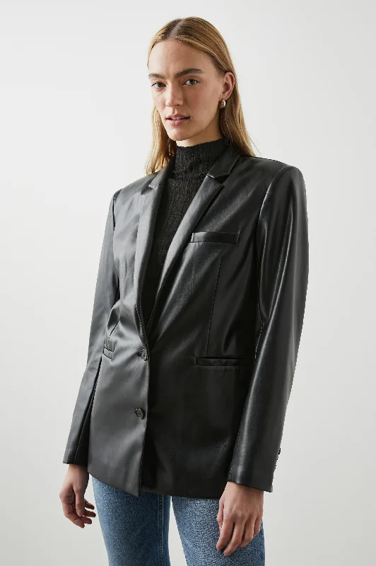STANTON BLAZER - BLACK Women's Handmade Blazer