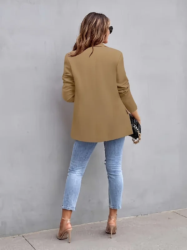Cotton Blazer Women's Luxurious Jacket