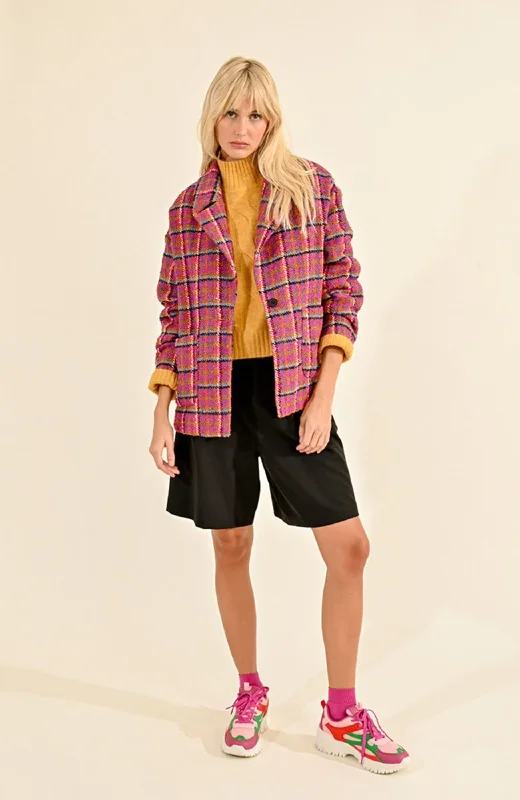 Molly Bracken - Tweed Blazer Women's Elegant Blazer