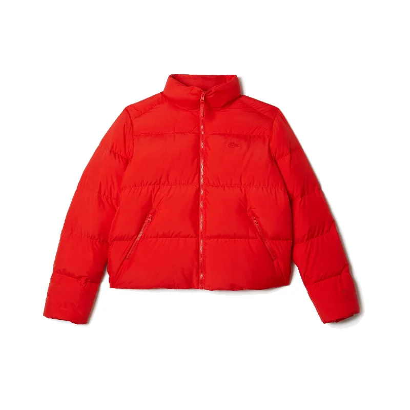 Lacoste BF0014 Women's Padded Jacket Embroidered Jacket Appliqued Jacket Beaded Jacket