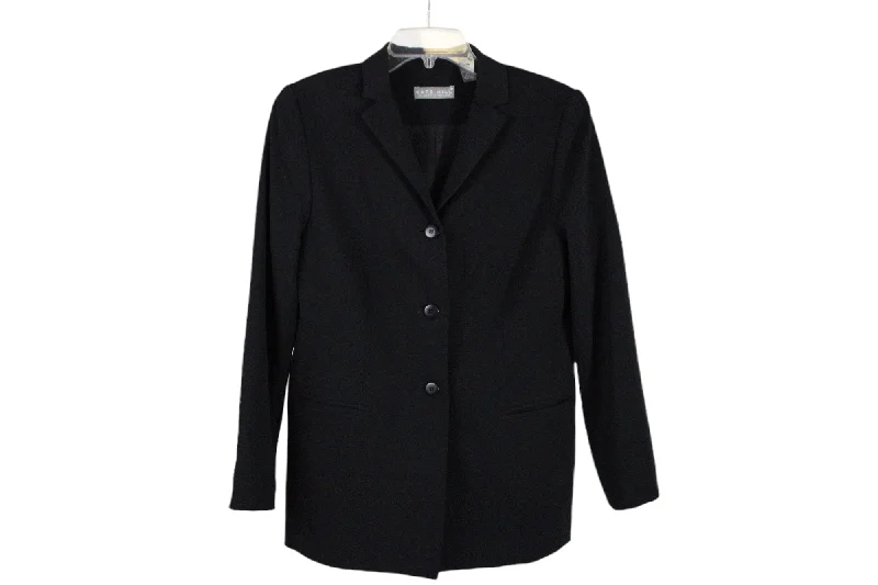 Kate Hill For Lord & Taylor Black Blazer | 6 Petite High-End Women's Suit