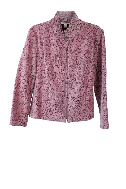 DressBarn Pink Jacket | L Jersey Jacket Tulle Jacket Batik Jacket