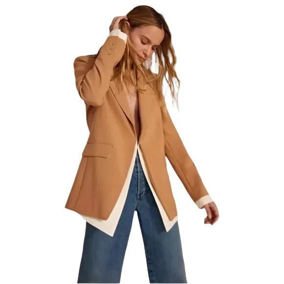 Ws Kelly Blazer Tan Multi Women's Classic Blazer