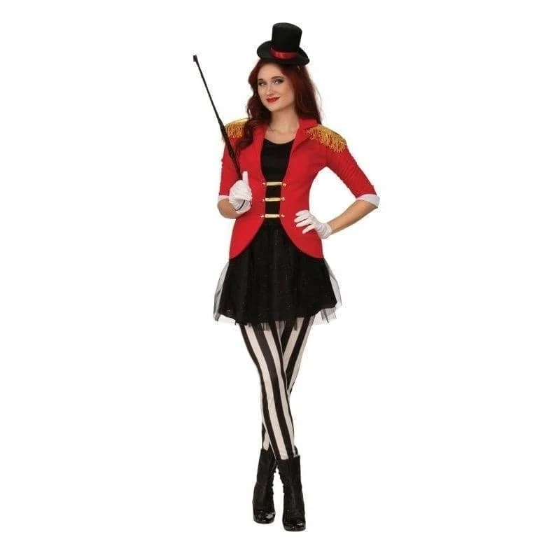 Ringmaster Ladies Adult Costume Red Jacket Wool Jacket Cashmere Jacket Tweed Jacket
