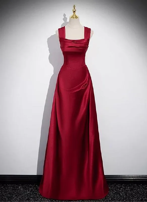 A-Line Red Long Prom Dress Party Dress Elegant Birthday Party Dress, DP3623 Tunics Gym athletic