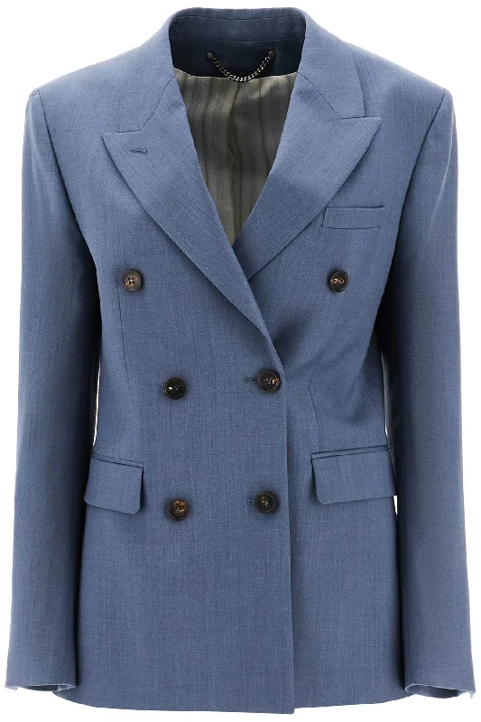 Tailored Wool Fresco Blazer Women's Casual Suit
