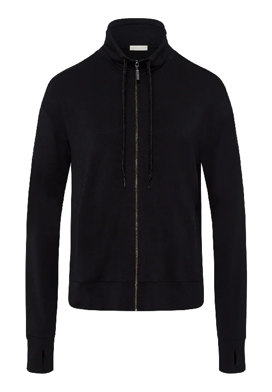 Balance Zip-Up Jacket | Black Beauty 78788-2199 Cotton Fabric Linen Fabric Terry Fabric
