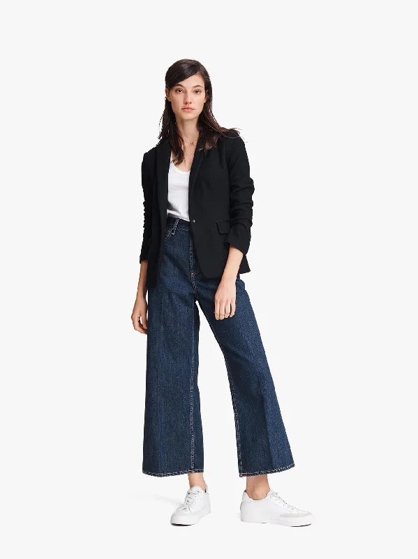 Tailored Plaid Blazer Women's Vintage Jacket