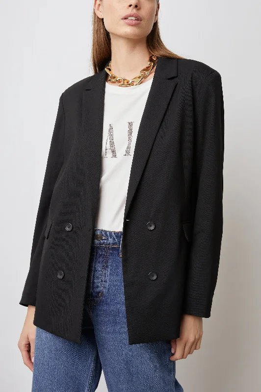 JAC BLAZER - BLACK TWILL Women's Premium Blazer