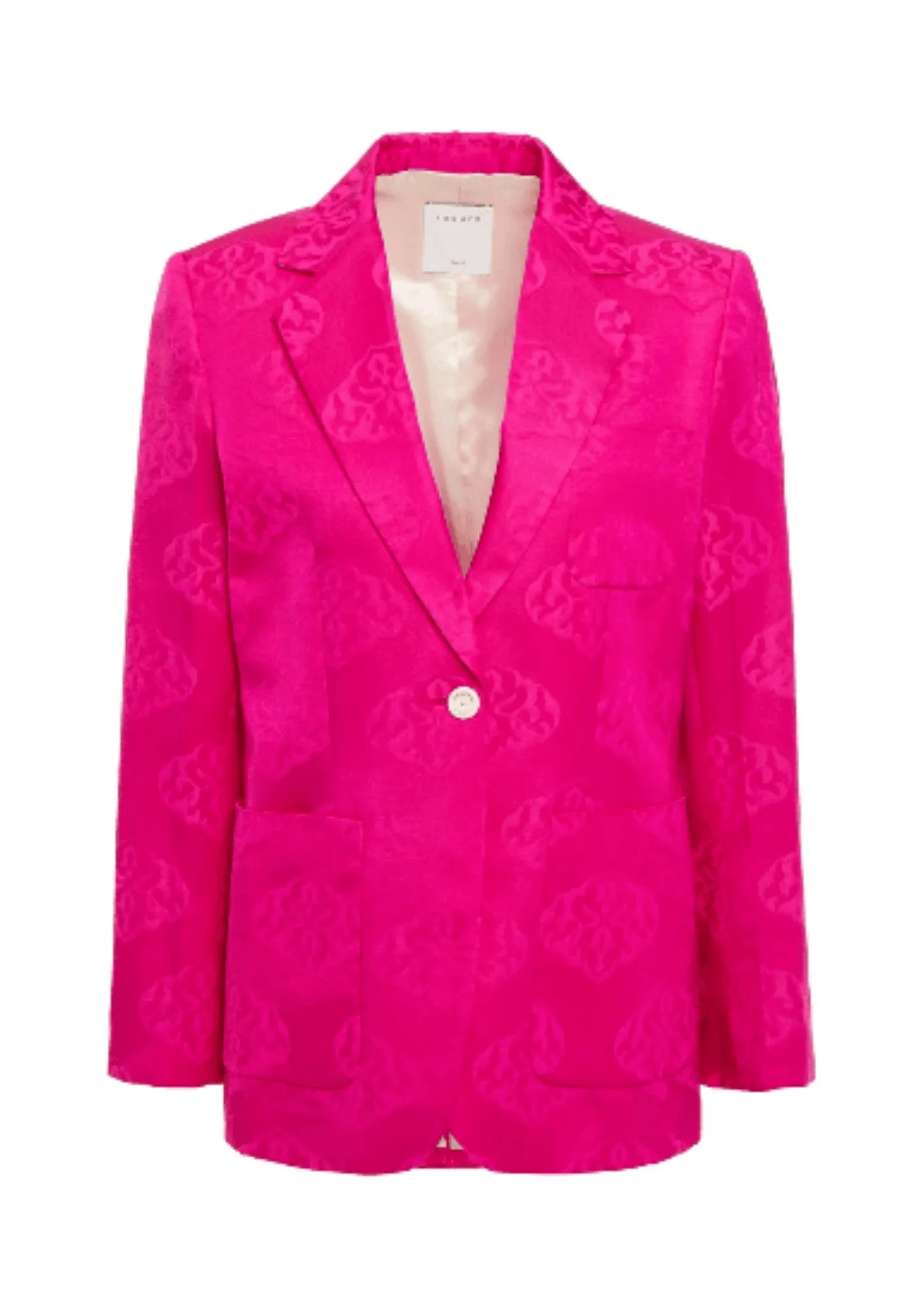 FUCHSIA JACQUARD BLAZER Women's Stripe Blazer