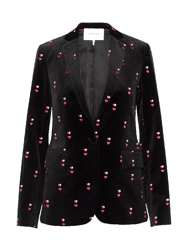 Heart Classic Blazer Women's Unique Blazer