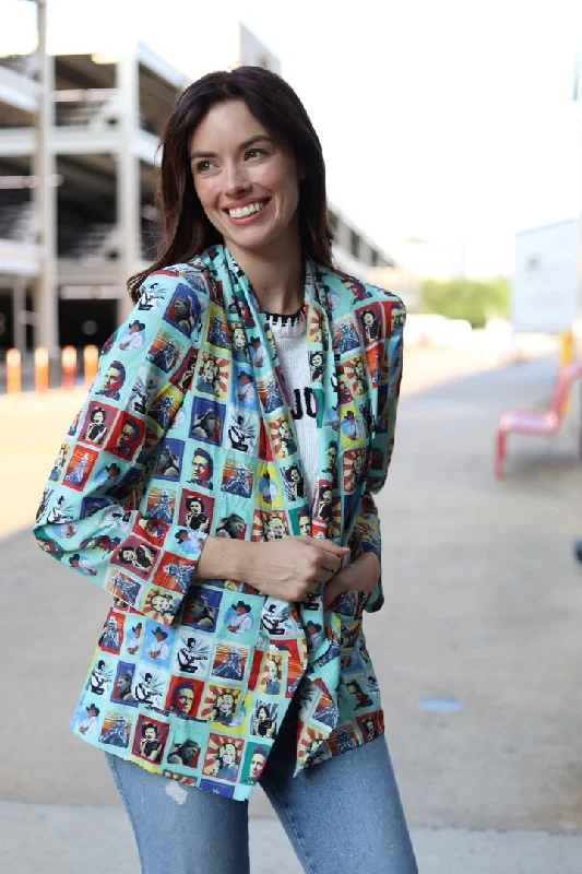 COUNTRY WESTERN SINGER BLAZER Women's Handmade Blazer