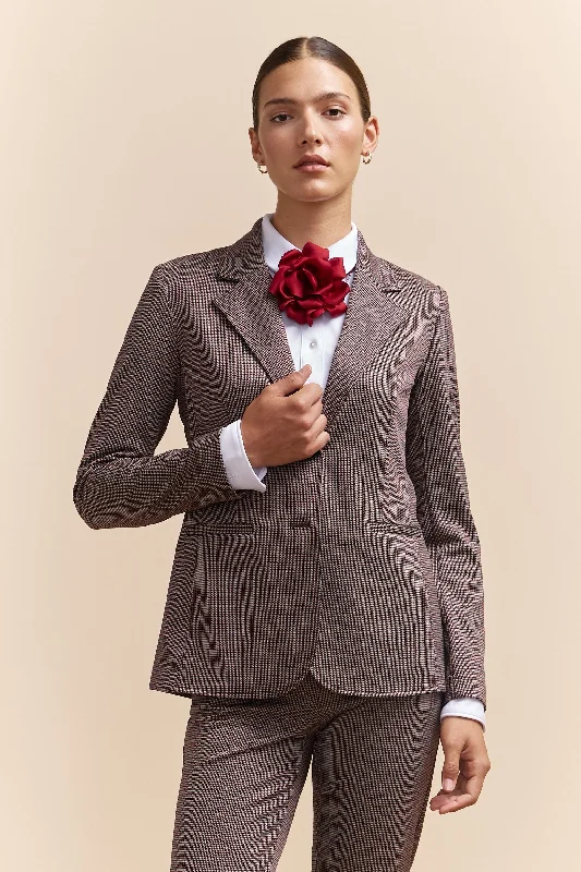 Fitted long stretch blazer Women's Trendy Jacket