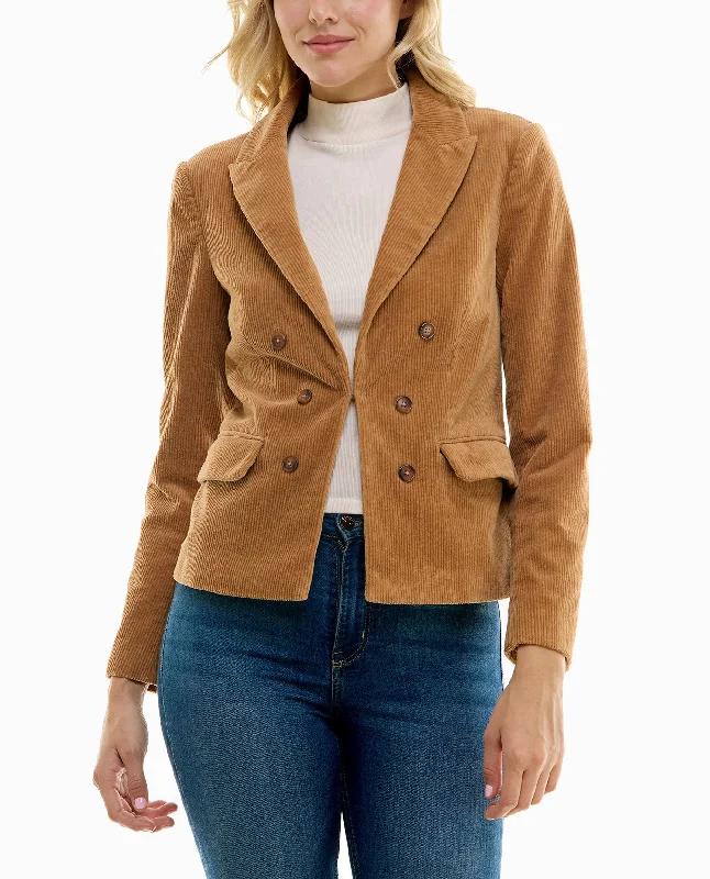 Nicole Miller Natalie Corduroy Blazer Women's Denim Suit